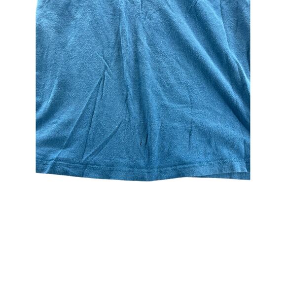 Active Basics Blue V-Neck Short Sleeve Casual T-Shirt Top Women's Size Medium - Picture 3 of 8